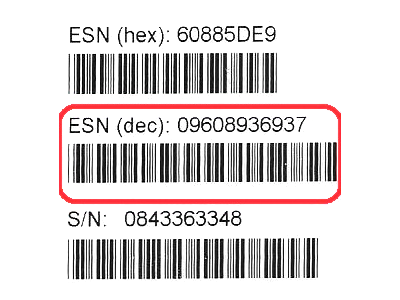 ESN on the box How to Check IMEI/MEID and ESN ESN on the box How to Check IMEI/MEID and ESN