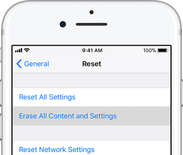 Erase iPhone Settings Erase iPhone Settings