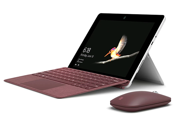 Microsoft’s Surface Go tablet looks like a carbon copy of the Surface Pro 3, including the signature kickstand-only smaller. Microsoft’s Surface Go tablet looks like a carbon copy of the Surface Pro 3, including the signature kickstand-only smaller.