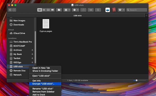 How to Encrypt a USB Drive in macOS Mojave encrypt usb drive macos mojave menu - How to Encrypt a USB Drive in macOS Mojave