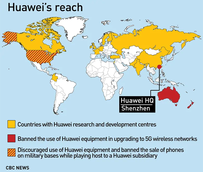Huawei CFO Meng Wanzhou Arrested in Canada huawei cfo meng wanzhou arrested map - Huawei CFO Meng Wanzhou Arrested in Canada