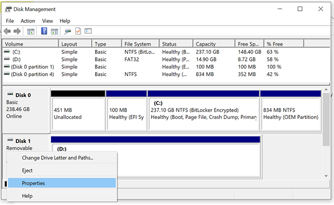 Disk Properties 1 Disk Properties 1